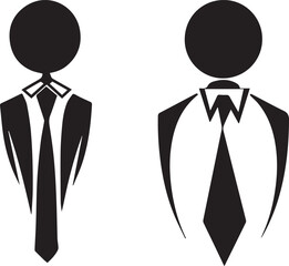 Abstract Business Attire Icons
