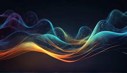 Obraz premium Modern digital abstract 3D background. .Can be used in the description of network abilities, technological processes, digital storages, science, education, etc. Copy space. 