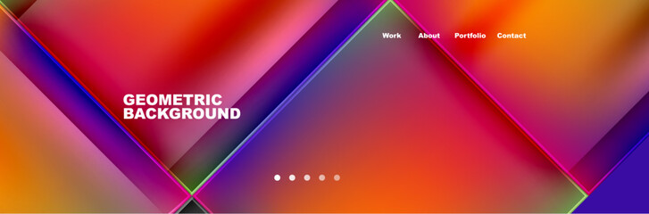 Fototapeta premium Trendy Simple Round Triangle and Circle with Gradients Abstract Background. Vector Illustration For Wallpaper, Banner, Background, Card, Book Illustration, landing page