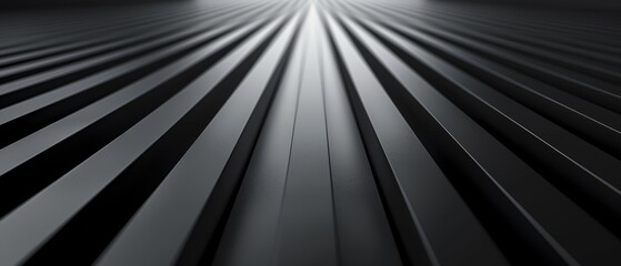 Black corrugated metal texture with shiny highlights.