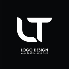 LT UT Logo Design, Creative Minimal Letter UT LT Monogram