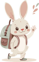 Backpack Bunny's School Adventure