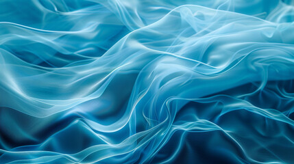 Obraz premium Turquoise Blue Fluid Wave Gentle Motion