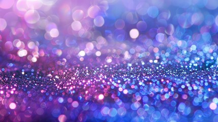 abstract glitter silver, purple, blue lights background. de-focused