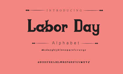 Labor Day Signature Font Calligraphy Logotype Script Brush Font Type Font lettering handwritten