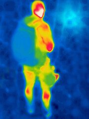 A explorer facing an unknown world. Thermal Impressionism