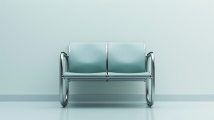Empty modern waiting room with waiting seats in medical office. Healthcare services concept.