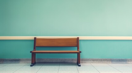 Empty waiting room with waiting seats in medical office. Healthcare services concept.