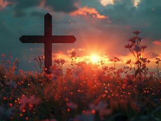 The Cross in the Evening Sky: A Symbol of Faith