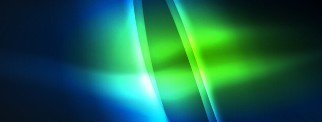 Neon light glowing waves and lines background set for wallpaper, business card, cover, poster, banner, brochure, header, website