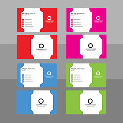 creative business card and name card horizontal simple clean template vector design