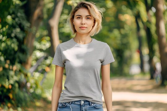 High-Quality T-Shirt Mockup for Women's Apparel