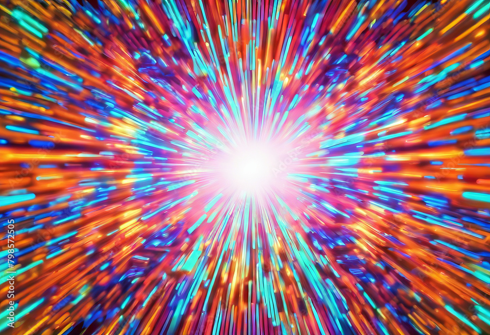 Wall mural luminous abstract background pattern vector texture design light space line blue color holiday color