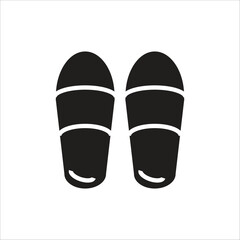 slippers vector icon line template