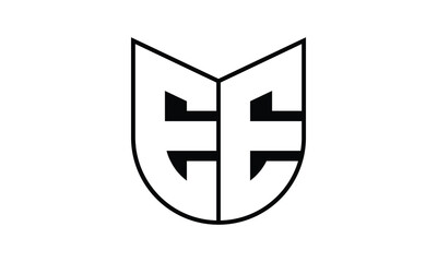 EE initial letter bat icon gaming logo design vector template. batman logo, sports logo, monogram, polygon, war game, symbol, playing logo, abstract, fighting, typography, icon, minimal, wings, battle
