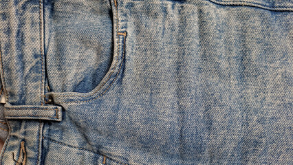 threadbare old and fashionable denim pants