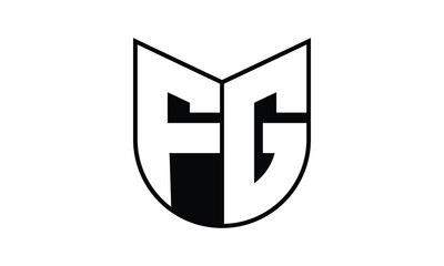 FG initial letter bat icon gaming logo design vector template. batman logo, sports logo, monogram, polygon, war game, symbol, playing logo, abstract, fighting, typography, icon, minimal, wings, battle