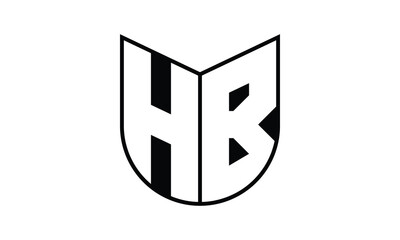 HB initial letter bat icon gaming logo design vector template. batman logo, sports logo, monogram, polygon, war game, symbol, playing logo, abstract, fighting, typography, icon, minimal, wings, battle