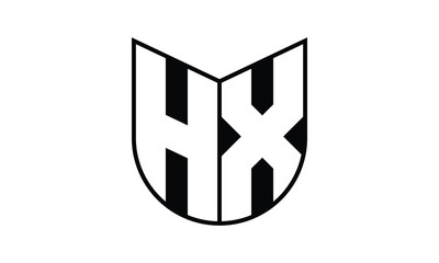 HX initial letter bat icon gaming logo design vector template. batman logo, sports logo, monogram, polygon, war game, symbol, playing logo, abstract, fighting, typography, icon, minimal, wings, battle
