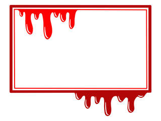 Halloween Background with Bloody Frame

