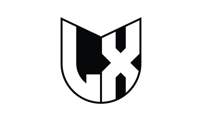 LX initial letter bat icon gaming logo design vector template. batman logo, sports logo, monogram, polygon, war game, symbol, playing logo, abstract, fighting, typography, icon, minimal, wings, battle