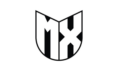MX initial letter bat icon gaming logo design vector template. batman logo, sports logo, monogram, polygon, war game, symbol, playing logo, abstract, fighting, typography, icon, minimal, wings, battle