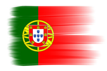 flag portugal transparent background, Portugal brush stroke flag design template element PNG file national flag of portugal
