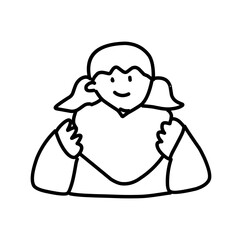 Family portrait outline
