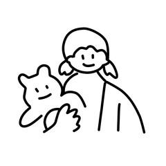 Family portrait outline