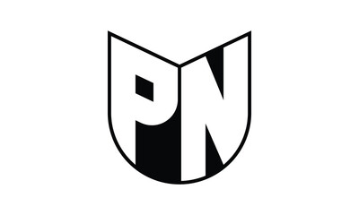 PN initial letter bat icon gaming logo design vector template. batman logo, sports logo, monogram, polygon, war game, symbol, playing logo, abstract, fighting, typography, icon, minimal, wings, battle