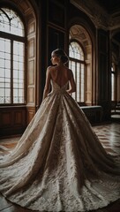 Fototapeta premium Loving Wedding Dress
