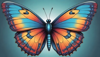 A colorful butterfly 2 (20) - obrazy, fototapety, plakaty