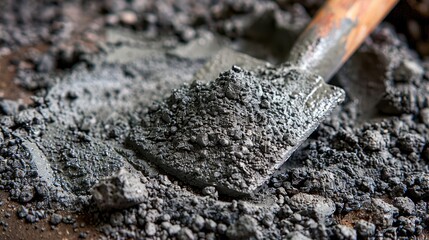 I manually mixed cement and sand with a shovel to create mortar