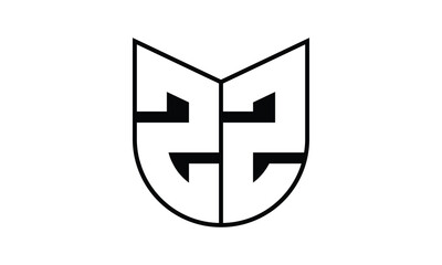 ZZ initial letter bat icon gaming logo design vector template. batman logo, sports logo, monogram, polygon, war game, symbol, playing logo, abstract, fighting, typography, icon, minimal, wings, battle