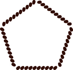 Cutout Coffee Bean Frame Illustration