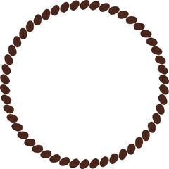 Cutout Coffee Bean Frame Illustration