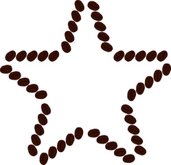 Cutout Coffee Bean Frame Illustration