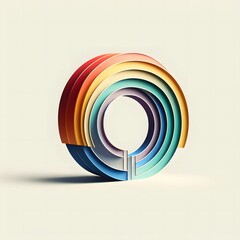 Vibrant Spectrum Abstract Rainbow Objects Collection for Creative Projects