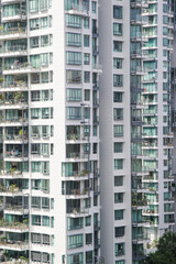 Fototapeta premium Facade of modern building in Singapore