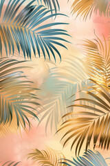 Professional background palm leaves. Anniversary background.