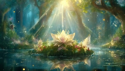 幻想的な森