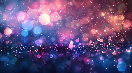 Abstract Background with Shimmering Circles and Shine