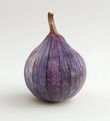 Fototapeta premium A purple fig on a white background