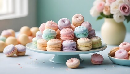 cookies in a pastel colors