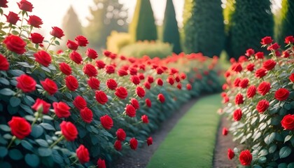 Beautiful garden flowers