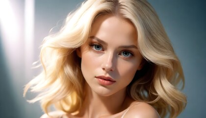 portrait of a blond woman