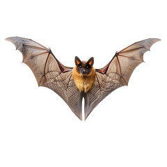 Obraz premium Bat flying on isolated transparent background