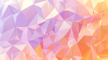 Lavender and Soft Orange Geometric Art