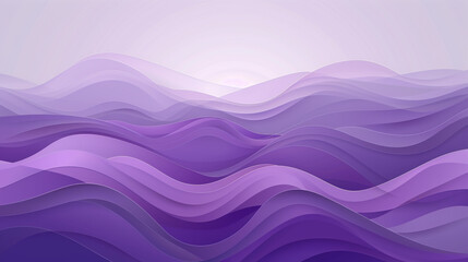 Luxurious Plum Purple Minimal Wave Background in Premium Vector Style.