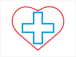 Obraz premium Health and medical logo and icon, vector, illustration. 